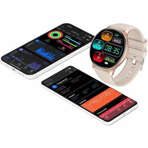 Carneo Gear+ Essential 2nd Generation Smart Watch - 8 mm Case Thickness - 44 mm Case Width - Gold, Yellow Body Color - Gol