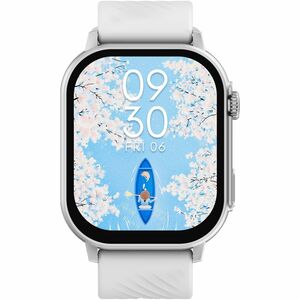Carneo Zephyr Ultra HR+ Smart Watch - 10 mm Case Thickness - Silver Body Color - Silver, Grey Band Color - Metal, Tempered