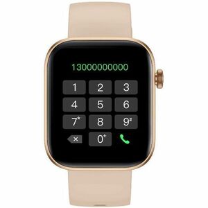 Carneo Zenith HR+ Smart Watch - Gold, Rose Gold Body Color - Tempered Glass Body Material - Pedometer - Phone, Text Messag