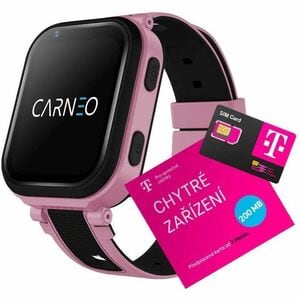 Carneo Smart Watch - 47 mm Case Height - 16 mm Case Thickness - 41 mm Case Width - Children - Pink, Black Body Color - Wir