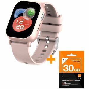 Carneo Smart Watch - 14 mm Case Thickness - Children - Pink Body Color - Wireless LAN - 4G - LTE - Pedometer, Gyro Sensor 