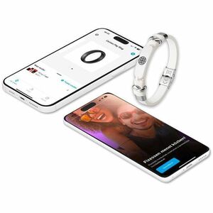 Carneo Smart Band - White Band Color - Leather Band Material - Near Field Communication - Water Proof