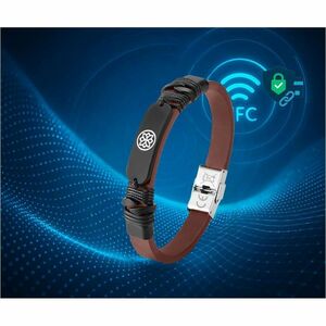 Carneo Smart Band - Brown Band Color - Leather Band Material - Near Field Communication - Water Proof