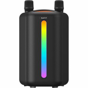 Carneo Vibe Dragon+ Portable Bluetooth Speaker System - Black - 80 Hz to 20 kHz - Battery Rechargeable - USB - 1