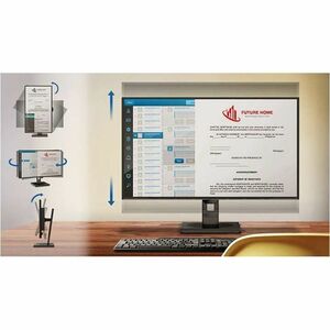 Philips 24B2U3301H 24 Zoll Klasse Webcam Full HD LED-Monitor - 16:9 Format - Schwarz - 60,5 cm (23,8 Zoll) Viewable - IPS-