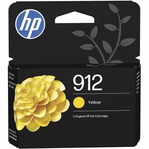 HP 912 Original Standard Yield Inkjet Ink Cartridge - Yellow - 1 Pack - 315 pages