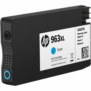 HP 963XL Original High Yield Inkjet Ink Cartridge - Cyan - 1 Pack - 1,600 pages