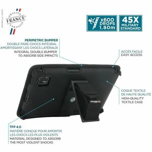 MOBILIS Activ + Pack Carrying Case for 25.4 cm (10") Zebra ET401 Tablet - Black - Drop Resistant, Shock Resistant, Shock P