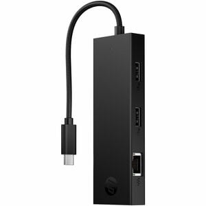 HP USB/Ethernet-Hub - USB-Typ C - 640 MB/s - Smartphone, Notebook, Tastatur, Maus, Ohrhörer, Headset, Smartwatch, Digitale