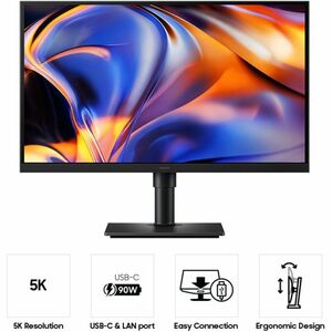 Samsung ViewFinity S8 S27H802EFA 27 Zoll Klasse 5K UHD LED-Monitor - 16:9 Format - 68,6 cm (27 Zoll) Viewable - IPS-Techno