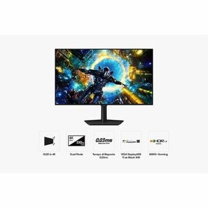 Samsung Odyssey S32HG730SU 32 Zoll Klasse 4K UHD Gaming-OLED-Monitor - 16:9 Format - Schwarz - 81,3 cm (32 Zoll) Viewable 