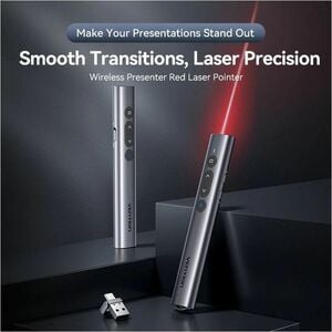 WIRELESS POWERPOINT PRESENTATIO N CLICKER WITH RED LASER POINTER