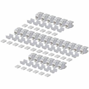 StarTech.com Gold Plated Network Connector - 24 / Pack - TAA Compliant - 1 x RJ-45 Network - Female - White