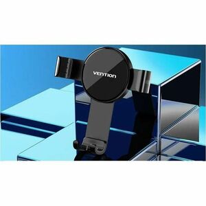 Vention KCGB0 Smartphone, Car, iPhone SmartPhone Holder - 112.1 mm x 73 mm x 83.5 mm x - Silicone, ABS - Black - Air Vent,