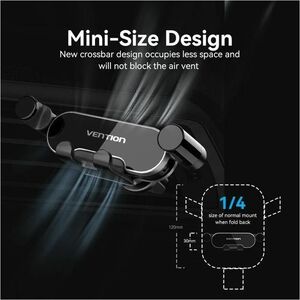 Vention KCEH0 Smartphone, Car, iPhone SmartPhone Holder - 30 mm x 106 mm x 91.8 mm x - ABS, Thermoplastic Polyurethane (TP