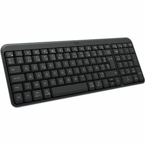 Logitech K250 Keyboard - Compact - Wireless Connectivity - Czech - Graphite - Bluetooth - 10 m - On/Off Switch Hot Key(s) 