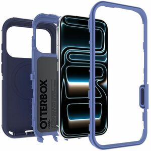 OtterBox Defender Series Pro Case for Apple iPhone 17 Pro, iPhone 18 Pro Smartphone - Textured Grip - Witherwill Blue - Re