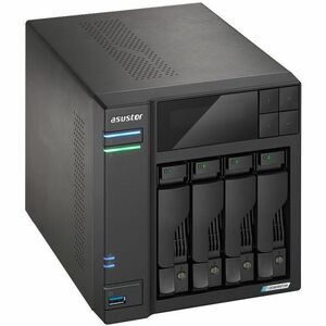ASUSTOR Lockerstor 4 Gen2+ (AS6704T V2) - Intel Celeron N5105 Quad-core (4 Core) 2 GHz - 4 x HDD Supported - 8 x SSD Suppo