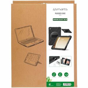 4smarts Robust Tasche Samsung Galaxy Tab A9 Tablet - Schwarz - Polycarbonat, Thermoplastisches Polyurethan (TPU), Gummi Kö