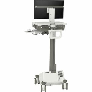 Ergotron Mosaic Medical Trolley - TAA Compliant - 19.50 kg Load Capacity - 4 Casters - 127 mm Caster Size - 61 cm (24") Sc