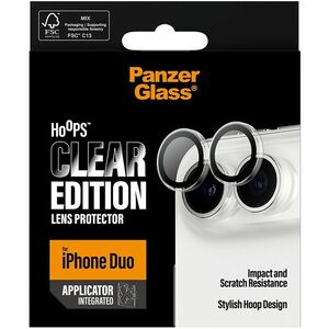 PanzerGlass Hoops Camera Lens Protector - Transparent - Glass, Metal
