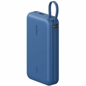 Belkin UltraCharge Power Bank - Blue - For Smartphone, iPhone, iPad Air, iPad mini, iPad Pro - 20000 mAh - 45 W - USB Type