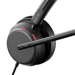 EPOS IMPACT 860T Wired On-ear, Over-the-head Stereo Headset - Microsoft Teams Certification - Binaural - Supra-aural - 20 