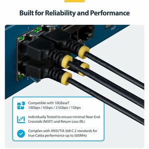 StarTech.com Ultra Slim 30 cm Kategorie 6a Netzwerkkabel - 10 Pack - Cable for Netzwerkgerät, Router, Schalter - 10 Gbit/s