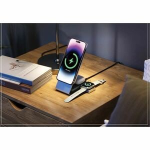 Alogic Matrix+ Power Bank - White - For USB Type C Device, iPhone, Qi-enabled Device - 5000 mAh - 12 V Input - White