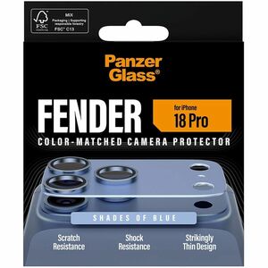 PanzerGlass Fender Camera Lens Protector - Shades of Blue - Glass, Aluminium