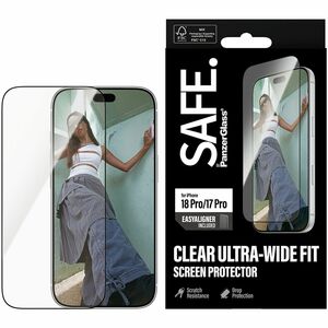 Safe Glass Screen Protector for Apple iPhone 17 Pro, iPhone 18 Pro - For Widescreen OLED iPhone 18 Pro, iPhone 17 Pro - Dr