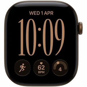 Apple Watch Series 12 Smartwatch - 46 mm Case Height - 40 mm Case Width - Dunkelbronze Tasche, Farbe - Oliv Band Color - A