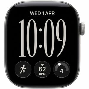 Apple Watch Series 12 智能手表 - 46 毫米 Case Height - 40 毫米 Case Width - 太空灰 Case Color - 铝 机箱材料 - 无线局域网 - 光学心率传感器, 温度感应器, 高度计,