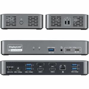StarTech.com SmartDock 14 Anschluss(e) USB-Typ C Docking Station für Monitor, Notebook - Ladefunktion - Desktop - 2 Unters