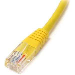 StarTech.com 10 ft Yellow Molded Cat5e UTP Patch Cable - Make Fast Ethernet network connections using this high quality Ca