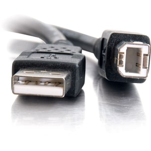 C2G 1m USB Cable - USB A to USB B Cable - M/M - Type A Male USB - Type B Male USB - 3.28ft - Black