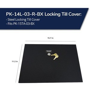 apg Steel Locking Till Cover | fits M-15TA-03 |Individually Packed | for Series 100 and Series 4000 Drawers - Cash Tray Co