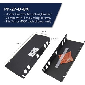 apg Mounting Bracket |Under Counter|for Classic Standard & Series 4000 Cash Drawer - 1