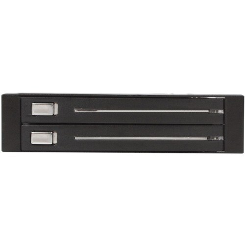 StarTech.com 2 Drive 2.5in Trayless Hot Swap SATA Mobile Rack Backplane - Storage bay adapter - black - 2 x HDD Supported 
