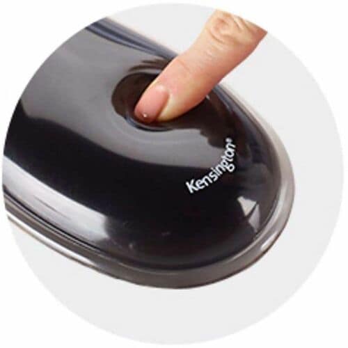 Kensington 62399 Mouse Pad - Black, Clear - Gel - 1 Pack