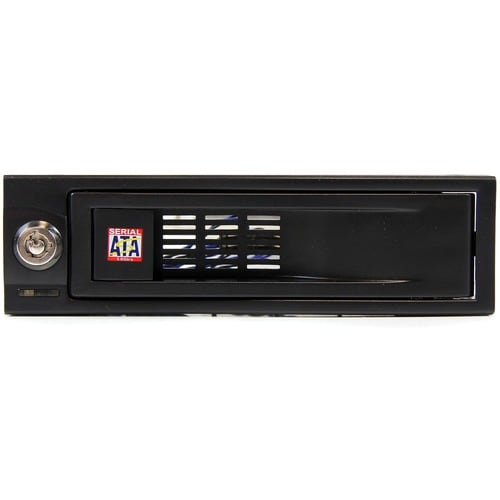 StarTech.com 5.25" Tray-Less SATA Hot-Swap Hard Drive Bay - Storage mobile rack - black - 1 x HDD Supported - 1 x Total Ba