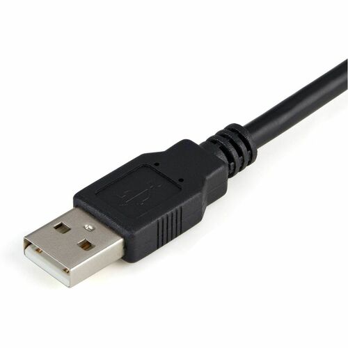 StarTech.com 6ft (1.8m) 1-Port FTDI USB to Serial RS232 Adapter Cable with COM Retention, USB to RS232 Adapter - TAA - USB