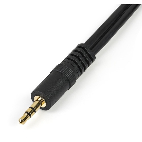 StarTech.com Stereo Splitter Cable - Phono Stereo 3.5mm (M) - Phono 2x Stereo (F) - 6in - Split a single headphone jack in