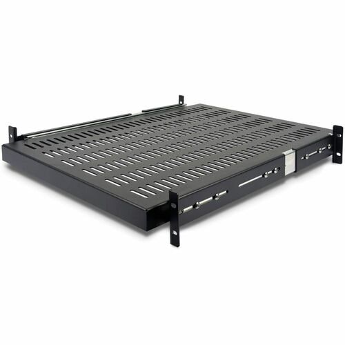 StarTech.com 2U 20 to 30in Adjustable Mounting Depth Vented Sliding Rack Mount Shelf - 50lbs / 22.7kg - 24in Deep - Increa