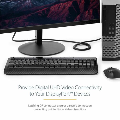 StarTech.com 1m (3ft) DisplayPort 1.2 Cable, 4K x 2K UHD VESA Certified DisplayPort Cable, DP Cable/Cord for Monitor, w/ L