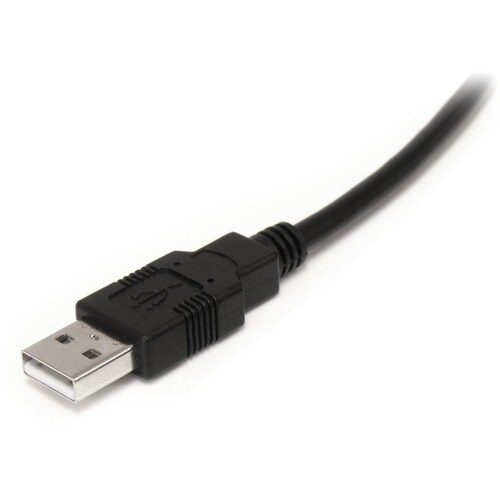 StarTech.com 9 m / 30 ft Active USB A to B Cable - M/M - Black USB 2.0 A to B Cord - Printer Cable - Extension USB Cable (