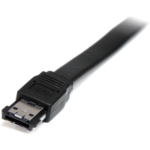 StarTech.com Cable 91cm 0.9m eSATA Serial ATA a eSATA III 6Gbps Externo Blindado - Macho a Macho - Negro - Cable for Portá