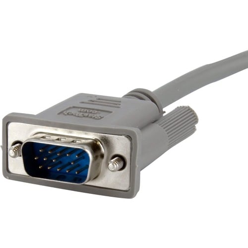 StarTech.com Cable de Vídeo 1.8m para Monitor VGA - HD15 Macho a Macho - Gris - Cable for Monitor, Dispositivo de Vídeo - 