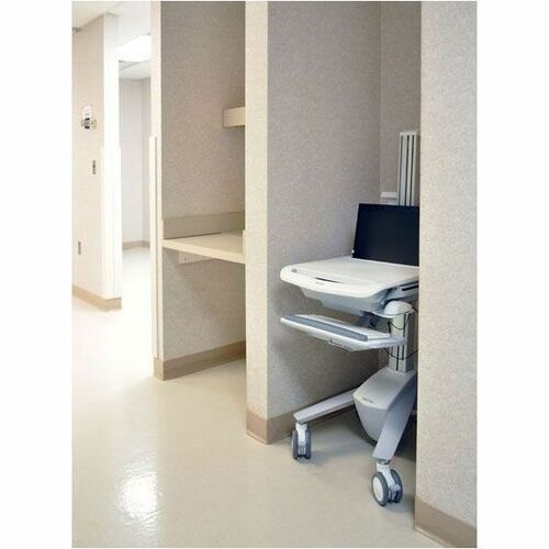 Ergotron StyleView Medical Trolley - 8.16 kg Load Capacity - 4 Casters - Aluminium - 464.8 mm Width x 1282.7 mm Height - W