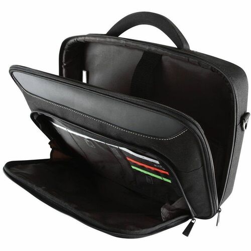 Targus Classic+ CN418EU Carrying Case for 43.2 cm (17") to 45.7 cm (18") Notebook - Black, Red - Poly, Polyester Body - Tr